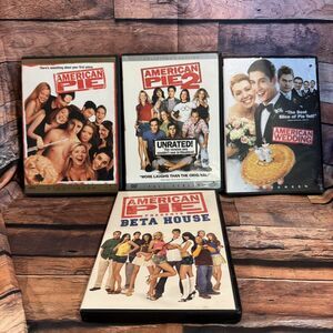 American Pie 4-Movie DVD Lot Set Collection Unrated American Wedding Beta House